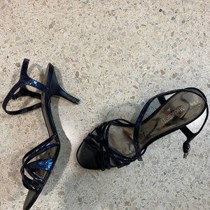 Michelle D Blue sandal pumps